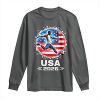 USA Soccer Patriotic Player 2026 Graphic Long Sleeve Shirt United States Football Fan Spirit