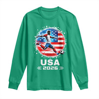 USA Soccer Patriotic Player 2026 Graphic Long Sleeve Shirt United States Football Fan Spirit