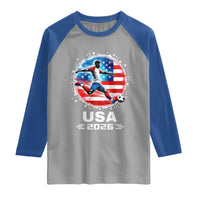 USA Soccer Patriotic Player 2026 Graphic Raglan Shirt United States Football Fan Spirit