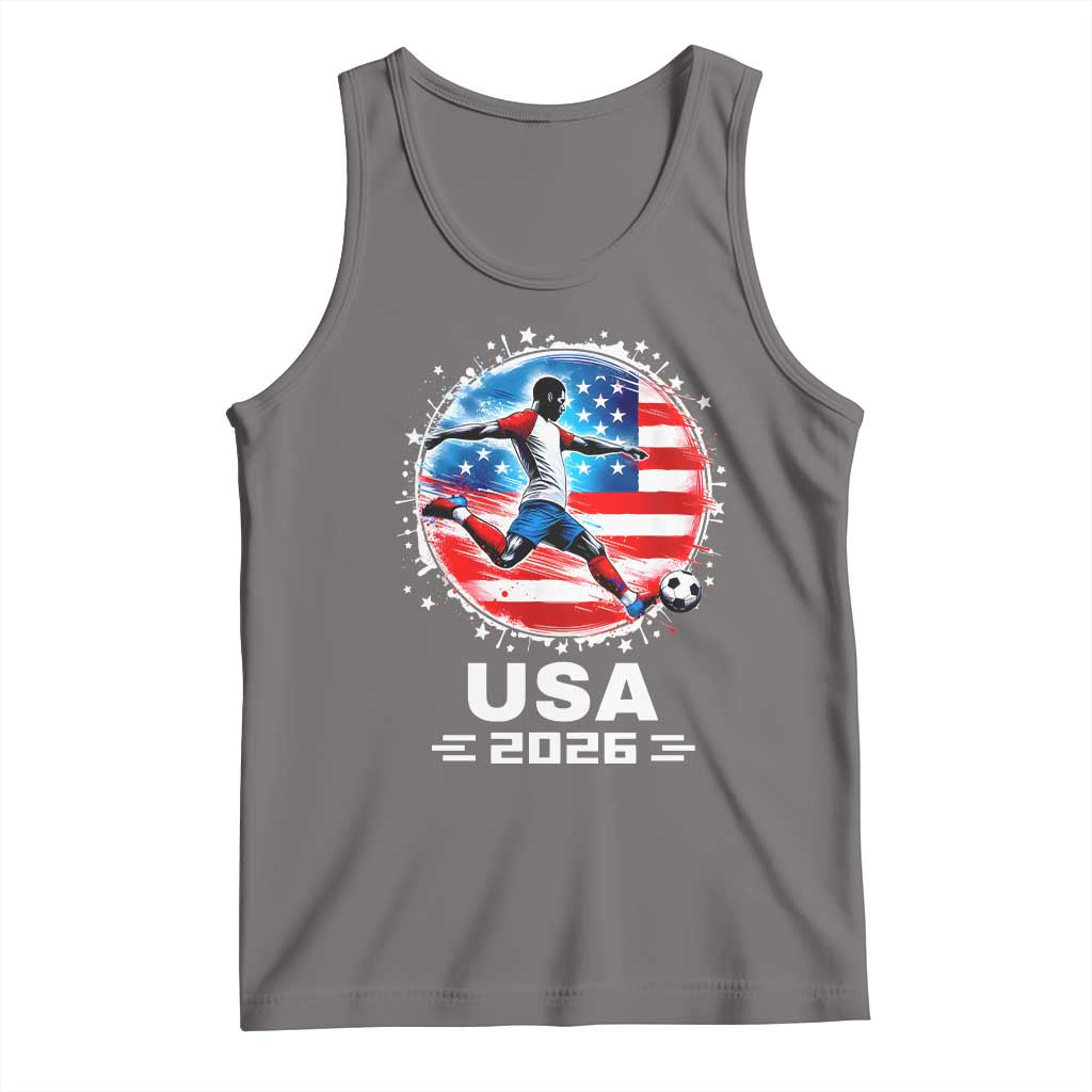 USA Soccer Patriotic Player 2026 Graphic Tank Top United States Football Fan Spirit