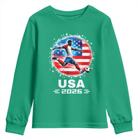 USA Soccer Patriotic Player 2026 Graphic Youth Sweatshirt United States Football Fan Spirit