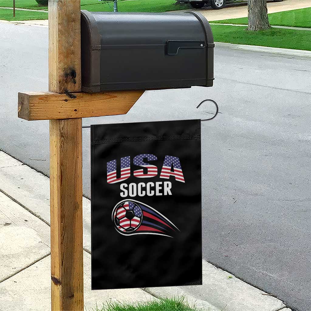 Patriotic USA Soccer Stars and Stripes Graphic Garden Flag American Football Fan Game Day Spirit