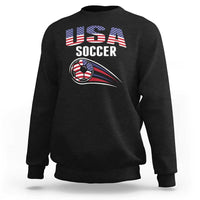 Patriotic USA Soccer Stars and Stripes Graphic Sweatshirt American Football Fan Game Day Spirit