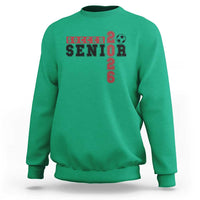 Soccer Senior Class of 2026 Typography Graphic Sweatshirt High School Varsity Athlete Graduation Gift