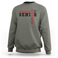 Soccer Senior Class of 2026 Typography Graphic Sweatshirt High School Varsity Athlete Graduation Gift