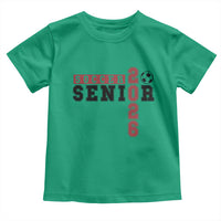 Soccer Senior Class of 2026 Typography Graphic Toddler T Shirt High School Varsity Athlete Graduation Gift