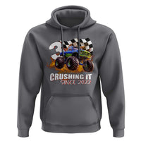 Monster Truck Birthday Hoodie Happy 3rd Bday Party 3 Years Old Boy