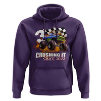 Monster Truck Birthday Hoodie Happy 3rd Bday Party 3 Years Old Boy