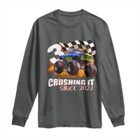 Monster Truck Birthday Long Sleeve Shirt Happy 3rd Bday Party 3 Years Old Boy