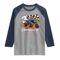 Monster Truck Birthday Raglan Shirt Happy 3rd Bday Party 3 Years Old Boy