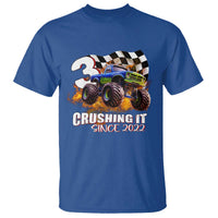Monster Truck Birthday T Shirt Happy 3rd Bday Party 3 Years Old Boy