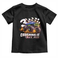 Monster Truck Birthday Toddler T Shirt Happy 3rd Bday Party 3 Years Old Boy