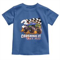 Monster Truck Birthday Toddler T Shirt Happy 3rd Bday Party 3 Years Old Boy