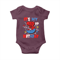 Spider Birthday Baby Onesie It's My 3rd Bday Party 3 Years Old Boy