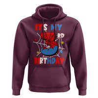 Spider Birthday Hoodie It's My 3rd Bday Party 3 Years Old Boy