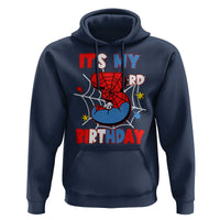 Spider Birthday Hoodie It's My 3rd Bday Party 3 Years Old Boy