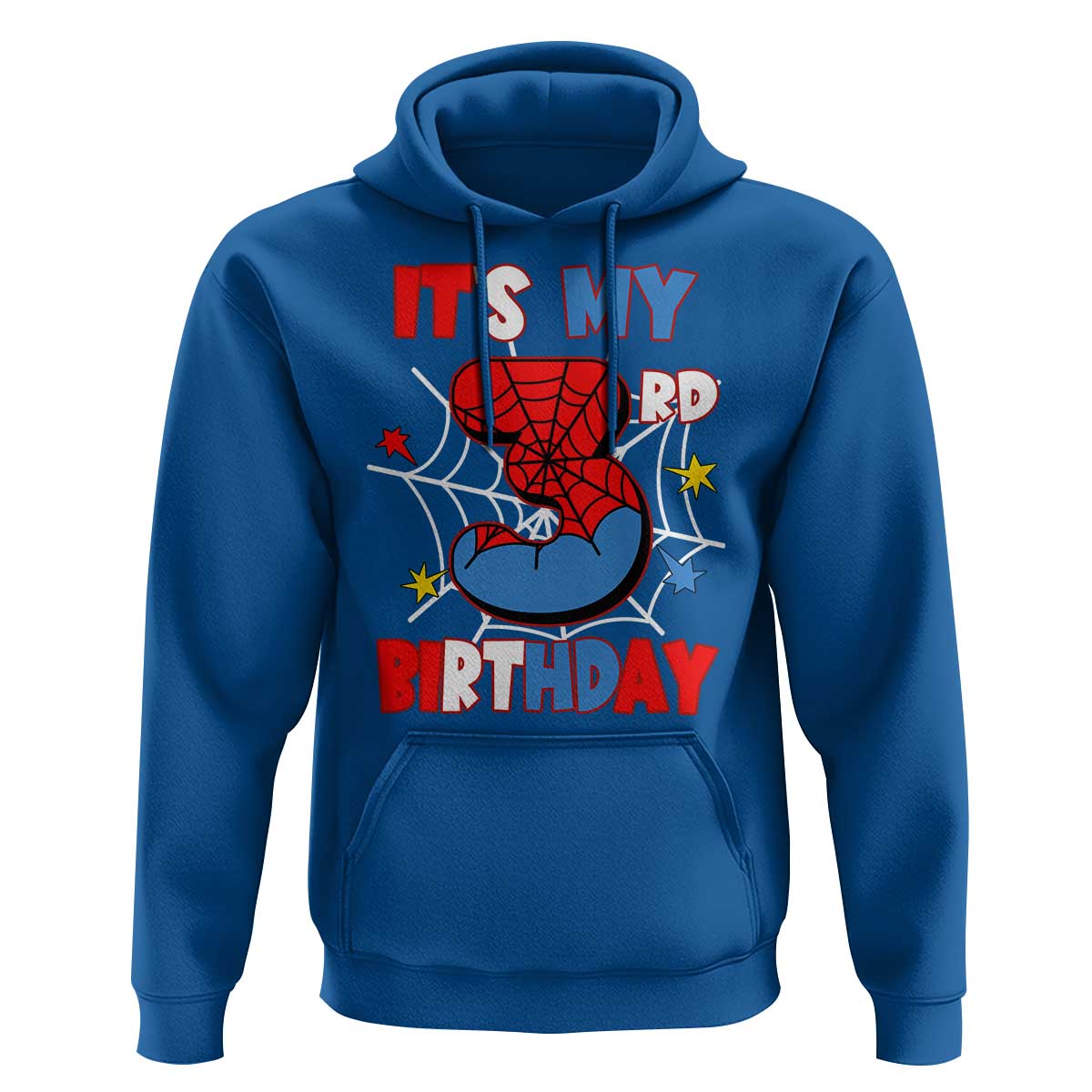 Spider Birthday Hoodie It's My 3rd Bday Party 3 Years Old Boy