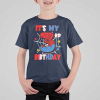 Spider Birthday T Shirt For Kid It's My 3rd Bday Party 3 Years Old Boy