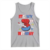 Spider Birthday Tank Top It's My 3rd Bday Party 3 Years Old Boy