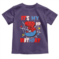 Spider Birthday Toddler T Shirt It's My 3rd Bday Party 3 Years Old Boy