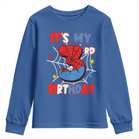 Spider Birthday Youth Sweatshirt It's My 3rd Bday Party 3 Years Old Boy