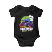 Monster Truck Birthday Baby Onesie 3 Years Old Boys Happy 3rd Bday Party