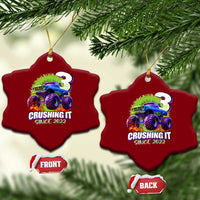 Monster Truck Birthday Ceramic Ornament 3 Years Old Boys Happy 3rd Bday Party - Wonder Print Shop