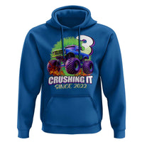 Monster Truck Birthday Hoodie 3 Years Old Boys Happy 3rd Bday Party