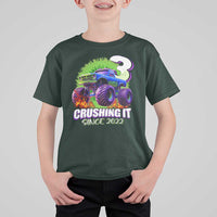 Monster Truck Birthday T Shirt For Kid 3 Years Old Boys Happy 3rd Bday Party