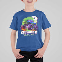 Monster Truck Birthday T Shirt For Kid 3 Years Old Boys Happy 3rd Bday Party