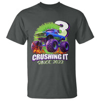Monster Truck Birthday T Shirt 3 Years Old Boys Happy 3rd Bday Party