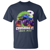 Monster Truck Birthday T Shirt 3 Years Old Boys Happy 3rd Bday Party