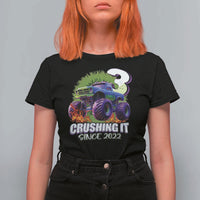Monster Truck Birthday T Shirt For Women 3 Years Old Boys Happy 3rd Bday Party