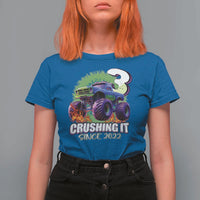 Monster Truck Birthday T Shirt For Women 3 Years Old Boys Happy 3rd Bday Party