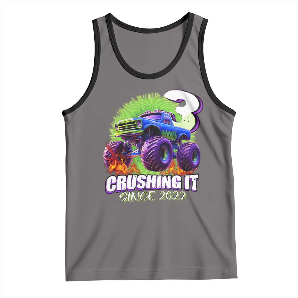 Monster Truck Birthday Tank Top 3 Years Old Boys Happy 3rd Bday Party
