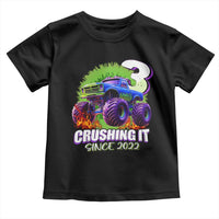 Monster Truck Birthday Toddler T Shirt 3 Years Old Boys Happy 3rd Bday Party