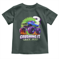 Monster Truck Birthday Toddler T Shirt 3 Years Old Boys Happy 3rd Bday Party