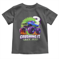 Monster Truck Birthday Toddler T Shirt 3 Years Old Boys Happy 3rd Bday Party