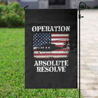 Operation Absolute Resolve Garden Flag US Military Extraction Mission American Flag - Wonder Print Shop