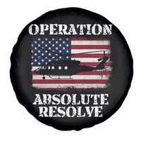 Operation Absolute Resolve Spare Tire Cover US Military Extraction Mission American Flag - Wonder Print Shop