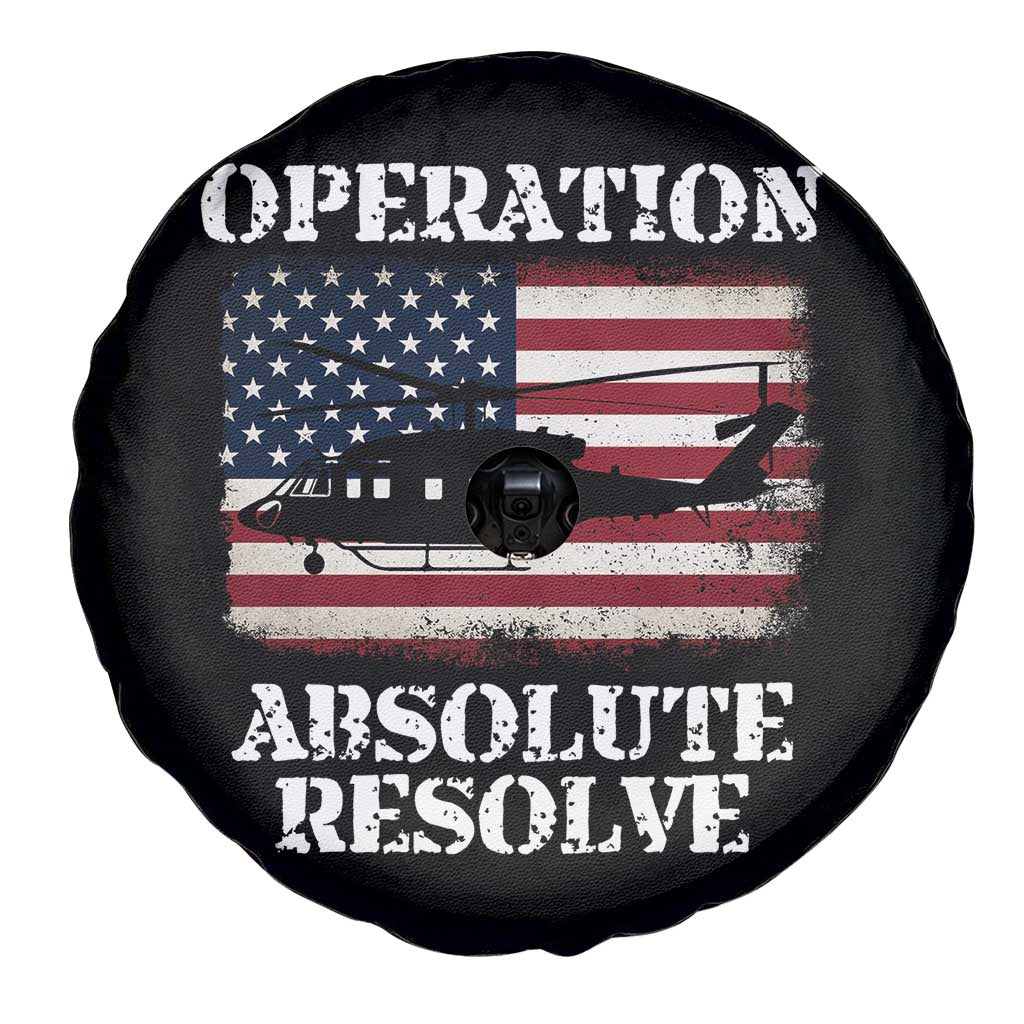 Operation Absolute Resolve Spare Tire Cover US Military Extraction Mission American Flag - Wonder Print Shop