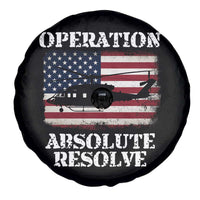 Operation Absolute Resolve Spare Tire Cover US Military Extraction Mission American Flag - Wonder Print Shop