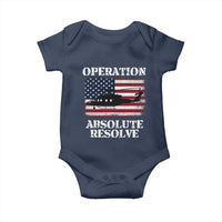 Operation Absolute Resolve Baby Onesie US Military Extraction Mission American Flag - Wonder Print Shop
