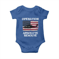 Operation Absolute Resolve Baby Onesie US Military Extraction Mission American Flag - Wonder Print Shop