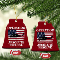 Operation Absolute Resolve Ceramic Ornament US Military Extraction Mission American Flag - Wonder Print Shop