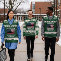 Operation Absolute Resolve V-Neck Knit Sweater Vest US Military Extraction Mission American Flag - Wonder Print Shop