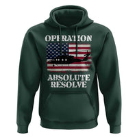 Operation Absolute Resolve Hoodie US Military Extraction Mission American Flag - Wonder Print Shop