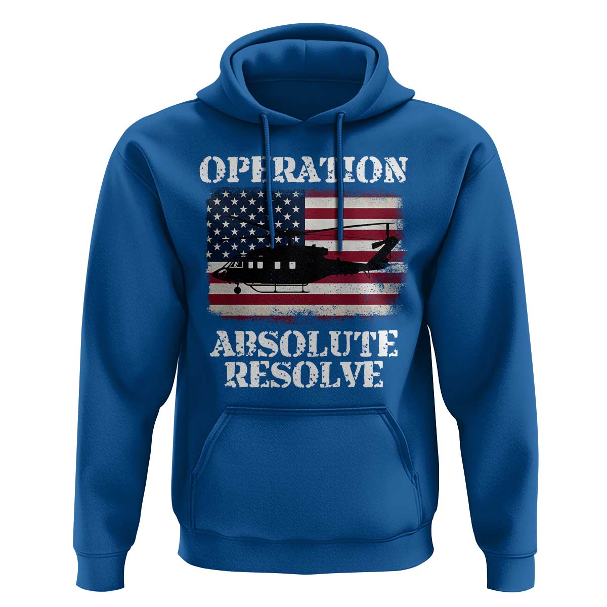 Operation Absolute Resolve Hoodie US Military Extraction Mission American Flag - Wonder Print Shop