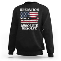 Operation Absolute Resolve Sweatshirt US Military Extraction Mission American Flag - Wonder Print Shop