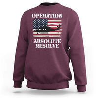 Operation Absolute Resolve Sweatshirt US Military Extraction Mission American Flag - Wonder Print Shop